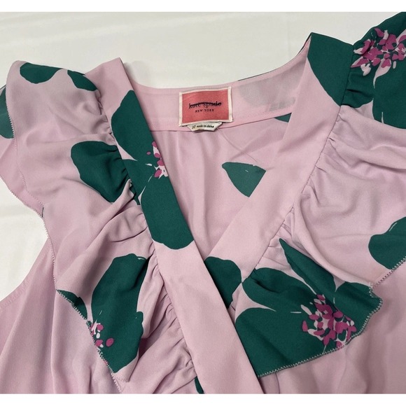 Kate Spade Grand Floral A-line Pink Dress Women's 10 NWOT - Picture 7 of 12